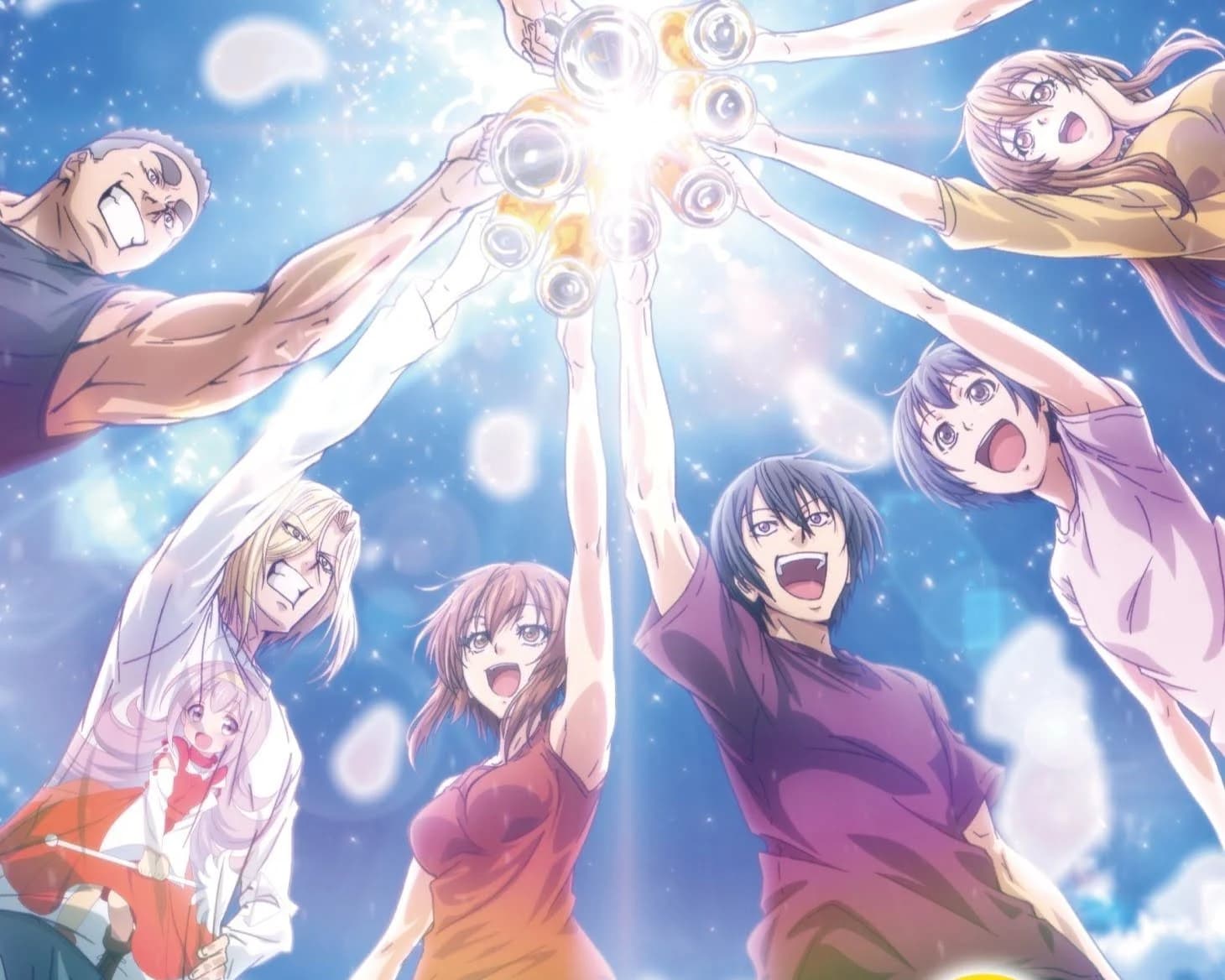 Ilustração do post: Grand Blue Dreaming confirma 2ª temporada: A comédia subaquática mais aguardada está de volta!