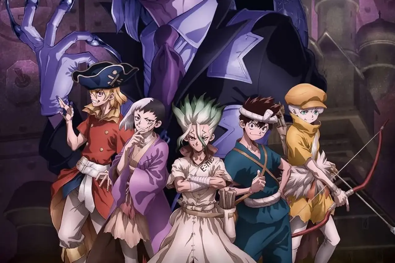 Ilustração do post: Dr. Stone Chega ao Fim: Data de Estreia da Parte Final Confirmada